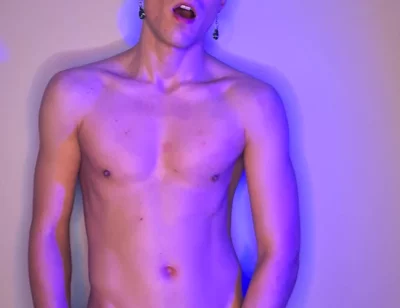 Green-haired Twink Strokes It Standing
