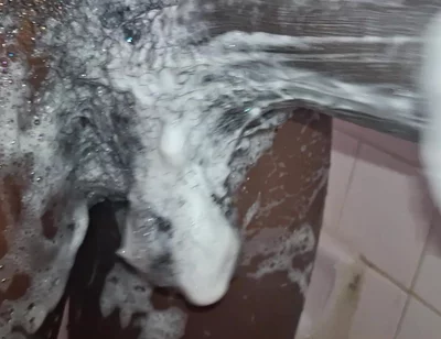 Cms Cleaning His Big Black Uncut Cock