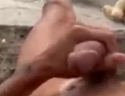 A Cumshot to Relieve Stress in the Backyard
