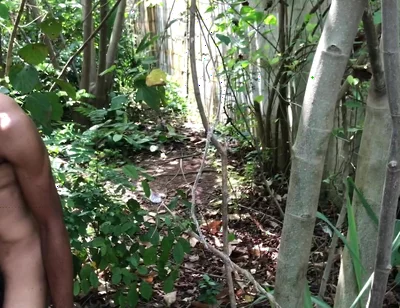 Threesome Outdoor Fuck Inside the Bush