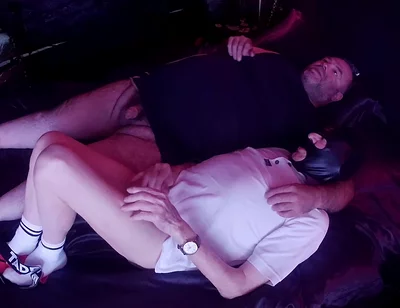 Part 3-lanista Bear & Tawseman Spanking Session in the Vamp Room!