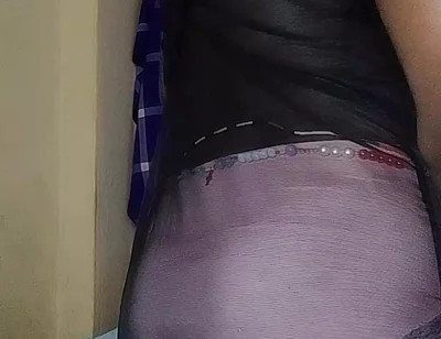 Pretty Sissy Jerks Dick and Grabs His Ass in Lingerie
