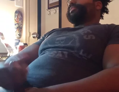 BBC Bear Cam Show Jerk and Cum