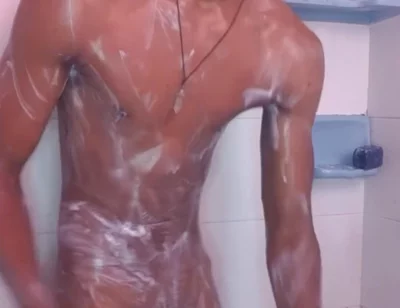 Wet BBC in Shower Fucking My Fleshlight Until Cumshot Black20one