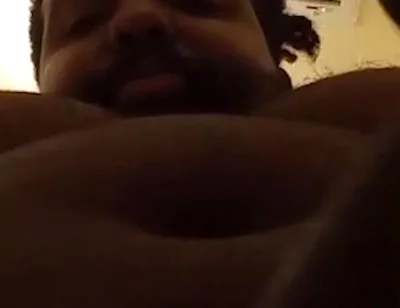 POV Facial Cumshot From Black Bear Stepdaddy