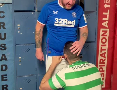 Heated Rivalry Between Football Players
