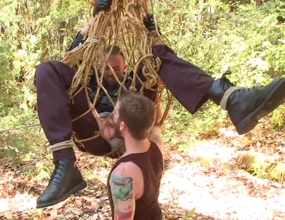 Officer Bullet - Ass Fucked and Edged in the Middle of the Woods