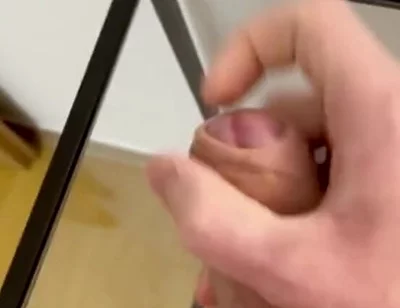 Fresh Cum on a Glass Table