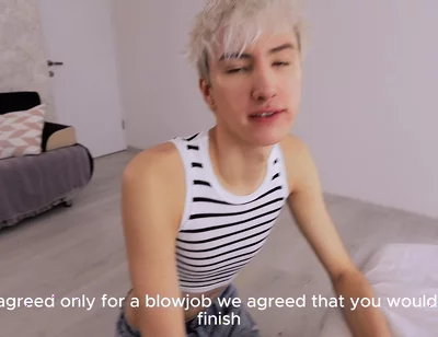 I Talked My Stepfather Into Going for a Walk, but He Fucked Me in Exchange.