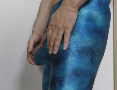 Blue Leggings Masturbation