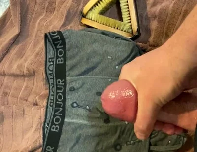 Cumming on Underwear
