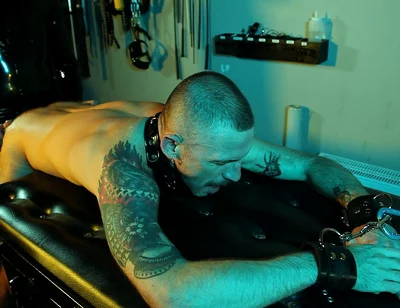 Male Sub Is Bound and Fucked by Latex Master