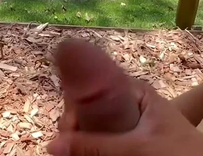 Handjob Outdoors with People Around Looking at Everything That Happened...