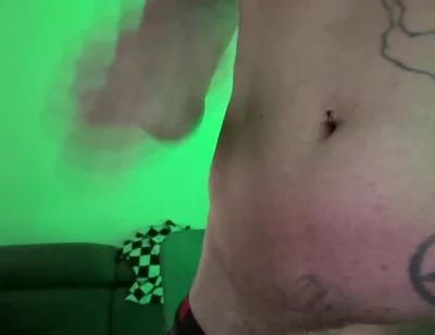 Morbid Curiosity, Alone, at Home Touching Himself with Semi-transparent Clothing