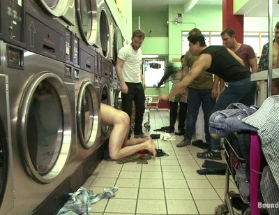 Punk Gets His Balls Stretched and His Hole Fucked by a Crowd of Men