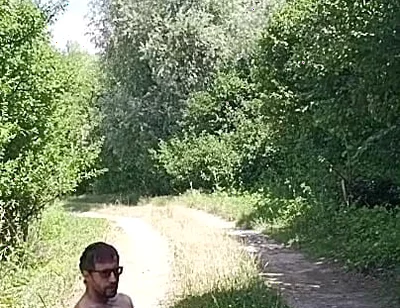 Risky Cock Jerking on an Abandoned Field / Risky Solo Outdoors