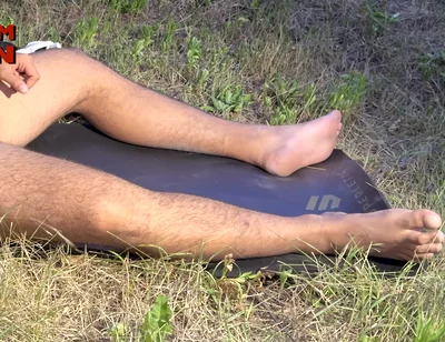Huge Arab Alpha Brought His Big Feet, Big Cock and Balls Full to the Max