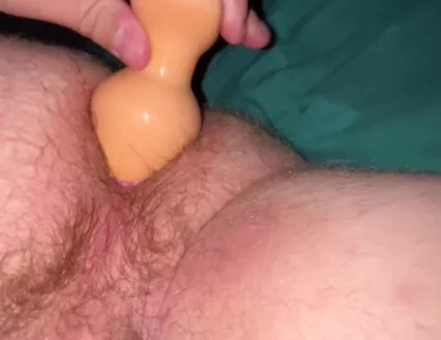 Playing with My Large Butt Plug in My Ass