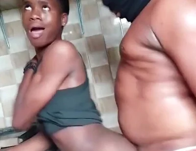 Big Stepfather Fucking My Visitor Inside Kitchen.