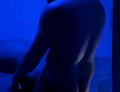 Muscle Bear Fucks Latino in Gay Sauna