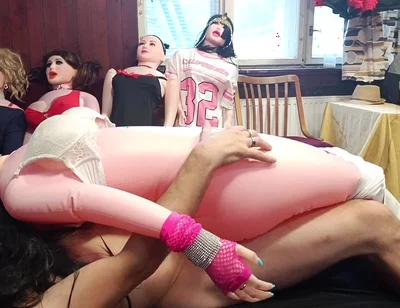 Real Doll Orgy: I Fuck My Beauties and Cum on Misha's Face