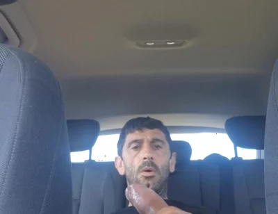 Mature Men Masturbating Naked in the Car