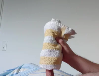 Small Cock Having Fun with the Towel