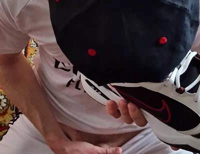Licks Cum From Nike's Sneakers