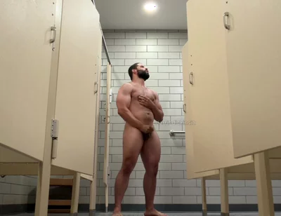 Beefy Muscle Locker Room Showers