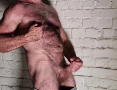 Hairy Muscle Bear Stroking