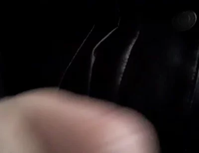 Leather Chastity Sub Jerks and Finishes on Jacket