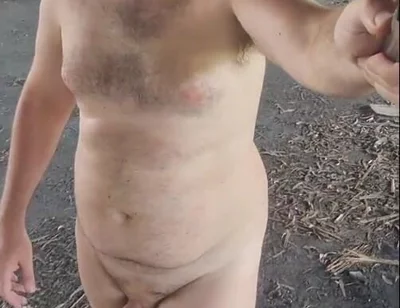 Walking Naked Boy
