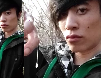 Outdoors, Jon Arteen Masturbates His Tumescent Twink Cock, Ejaculates Cum That Sticks to His Fingers and Slowly Drips.