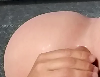 Closeup Anal Fucking Ass Doll with Uncut Natural Big Dick