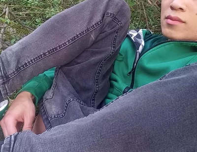 Jon Arteen Gay Twink's Soft Strokes Risky Outdoor, Caught or Not