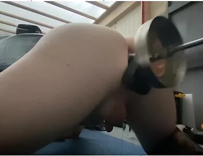 Huge Bbc Dildo Going Deep On My Fuck Machine