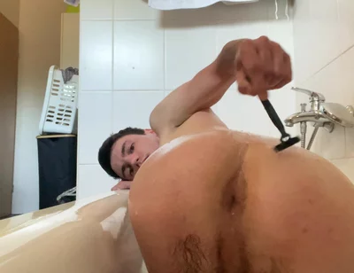 Russian Showers and Shaves His Hole and Intimate Area