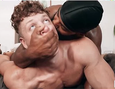 Bearded Stud Shadow Bites Felix Foxs Neck Before Putting Him On His Knees To Fuck His Face