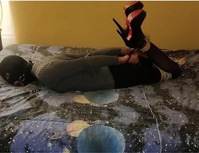 Selfbondage Hogcuffed Vibed N Orgasm Denied
