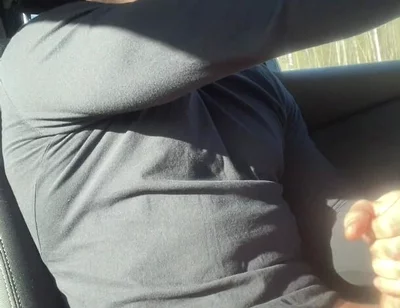 Car Masturbation and Cum