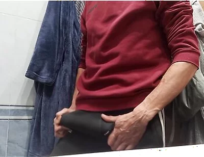Getting Dressed After Coming Out Of The Shower, I Went To The Street With A Hard Cock And No Underwe