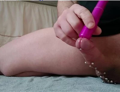 Vibrator On Pierced Cock To Orgasm 1