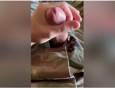Soldier Relaxing On A Friday - Of Course It Will Involve Jerking Off My Throbbing Cock In My Uniform