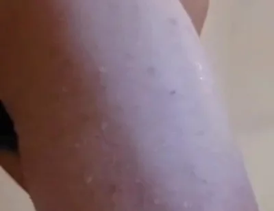 Husband Riding Huge Dildo in Shower