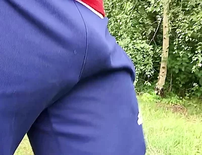 Walking Commando Swinging It and Then a Show off