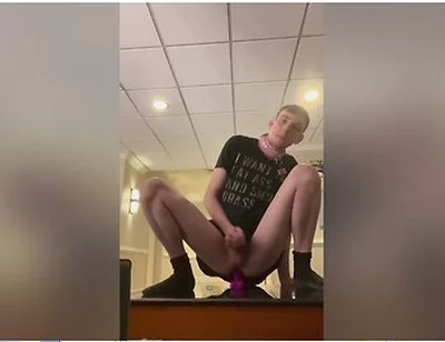 Twink Plays On Hotel Furniture