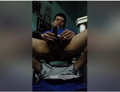 Gigantic Cock And Man Playing With It