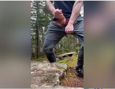 Jerking Off On Public Hiking Trail