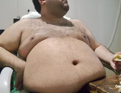 Greedy Fat Pig Won't Stop Eating and Masturbating