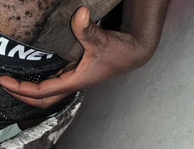 Horny Hairy Black Male Getting Kinky at the Storage Room